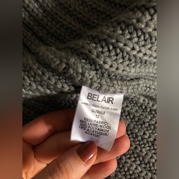 Gray wool cardigan - Picture 3 of 3